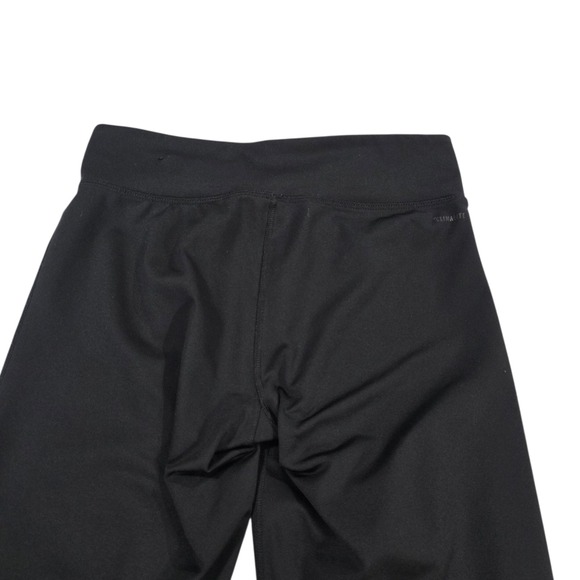 Adidas Ankle Leggings Womens Black M Climalite Low Rise Stretch Logo Script - Picture 4 of 8